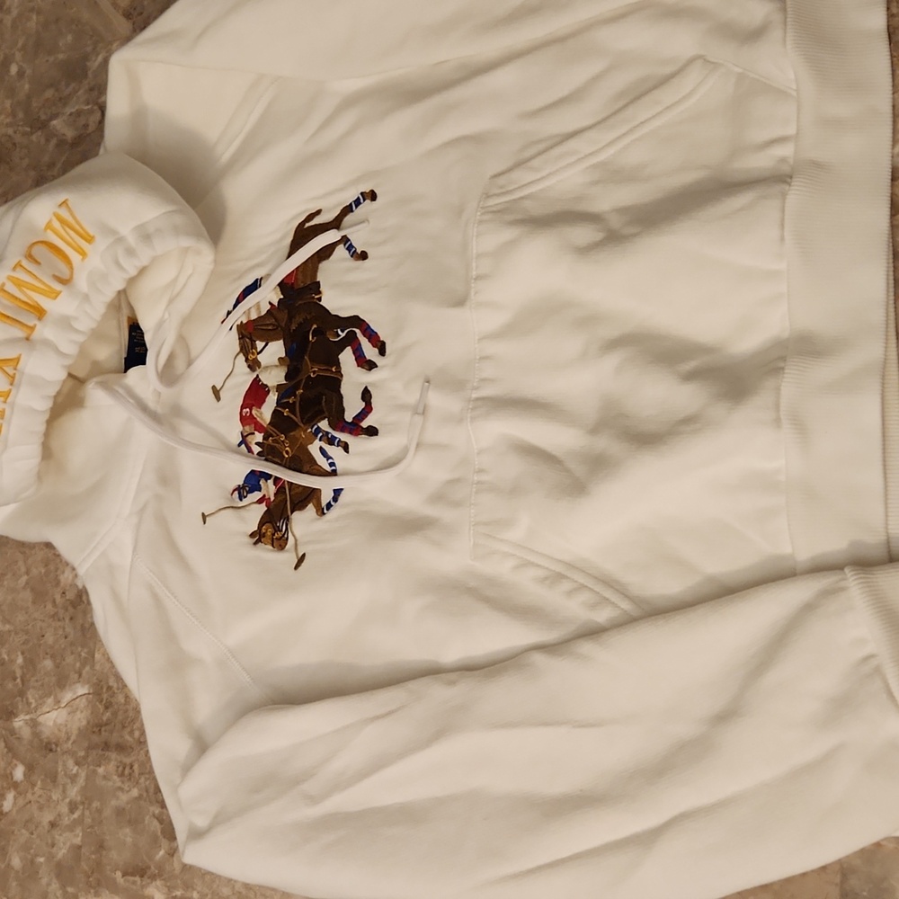 POLO RALPH LAUREN TRIPLE PONY FLEECE HOODIE - Picture 3 of 9